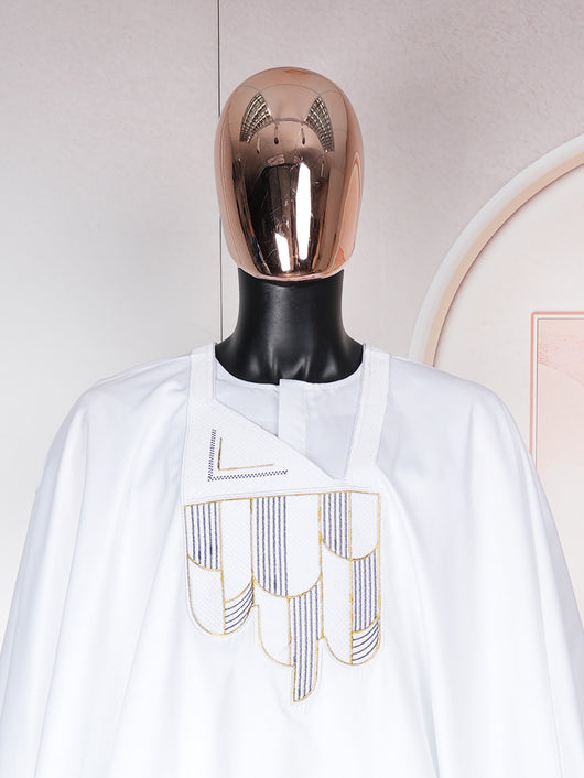 Conjunto de 3 Piezas Africano: Túnica, Pantalón y Accesorios Bordados - Image 9