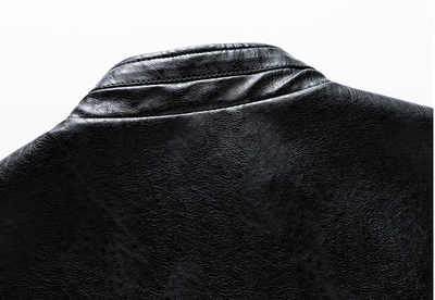 Chaqueta de Cuero con Cuello Alto para Primavera y Otoño - Image 14