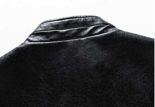 Chaqueta de Cuero con Cuello Alto para Primavera y Otoño - Image 14
