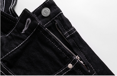 Pantalón Retro Cintura Alta Recto Negro Denim - Image 17