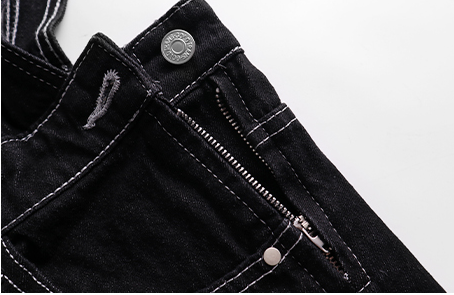 Pantalón Retro Cintura Alta Recto Negro Denim - Image 17