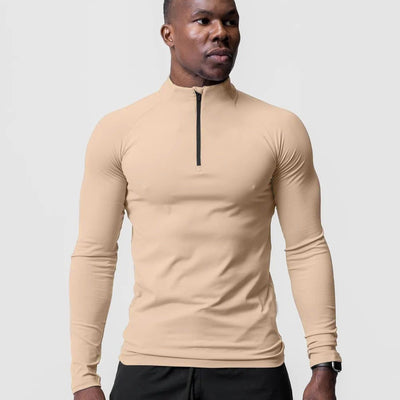 Playera Deportiva de Cuello Alto con Cierre Medio para Entrenamiento - Image 5