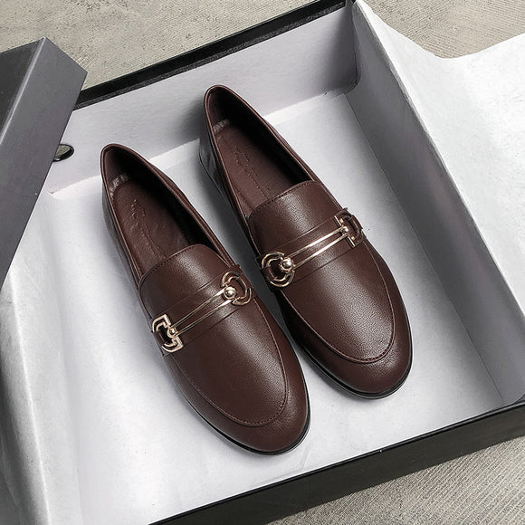 Zapatos Planos Retro Versátiles de Talla Grande
