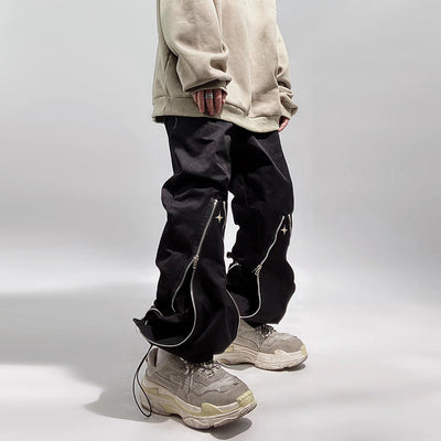 Pantalones Rectos Funcionales con Cierre y Corte Relajado - Image 7