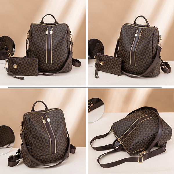 Mochila Antirrobo de Cuero PU para Mujer - Diseño Casual y Seguro