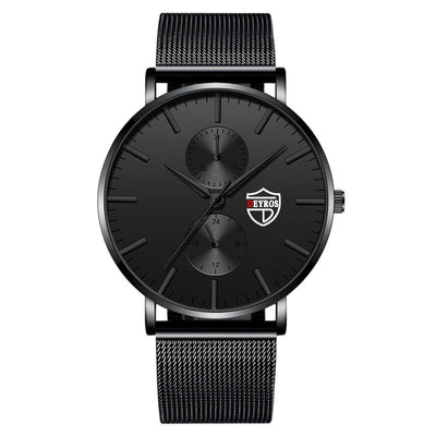 Reloj de Hombre Elegante con Malla Chapada al Vacío - Image 3