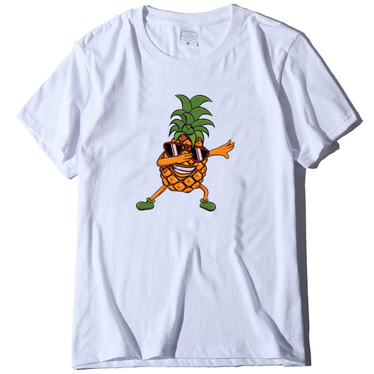 Camiseta Casual Piña Unisex de Cuello Redondo y Manga Corta - Image 2