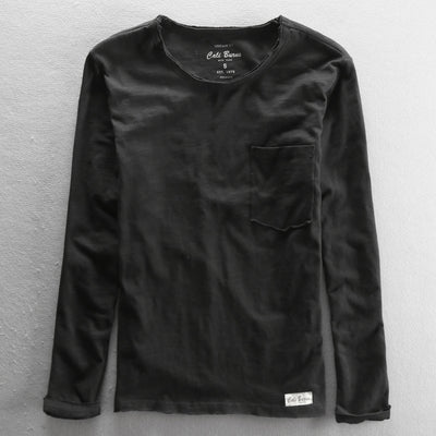 Camiseta Hombre Cuello Redondo Bambú-Algodón Estilo Japonés - Image 9