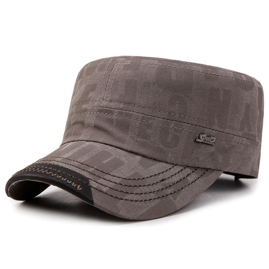 Gorra Plana de Algodón Puro para Hombre - Image 2