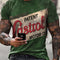 Camiseta Deportiva Casual Estampada 3D Manga Corta para Hombre