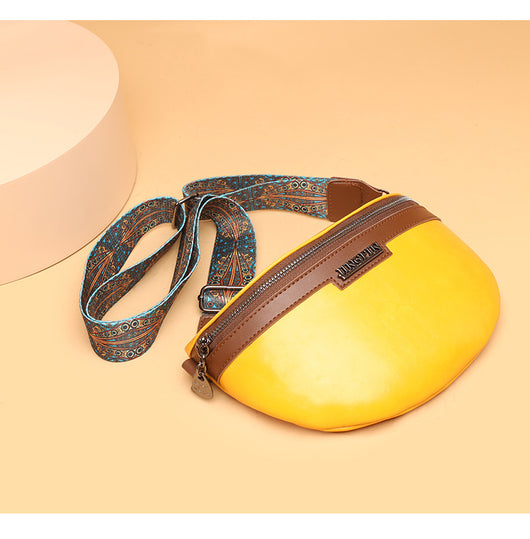 Bolso Bandolera Semilunar con Textura en Pecho para Mujer - Image 19