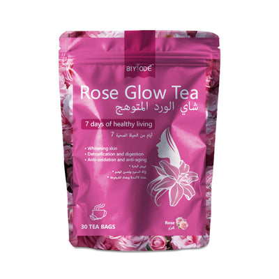 Té de Rosa Luminosa - Suplemento Herbal Detox con Crisantemo para Brillo Natural