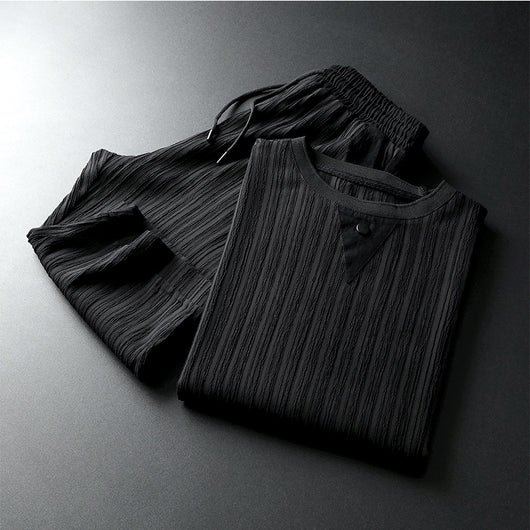 Conjunto de Dos Piezas a Rayas - Estilo Casual Moderno - Image 5