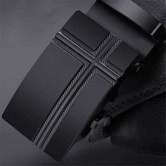 Cinturón Automático Negro Clásico para Hombre - Hebilla de Ajuste Rápido - Image 21