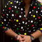 Camisa Manga Larga con Lunares para Hombres y Adolescentes