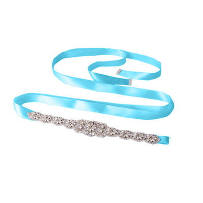 Cinturón Nupcial Decorado con Cristales de Rhinestone - Image 10