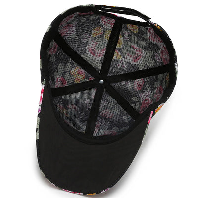 Gorra de Béisbol de Algodón con Flores Pequeñas - Protección Solar Versátil - Image 8