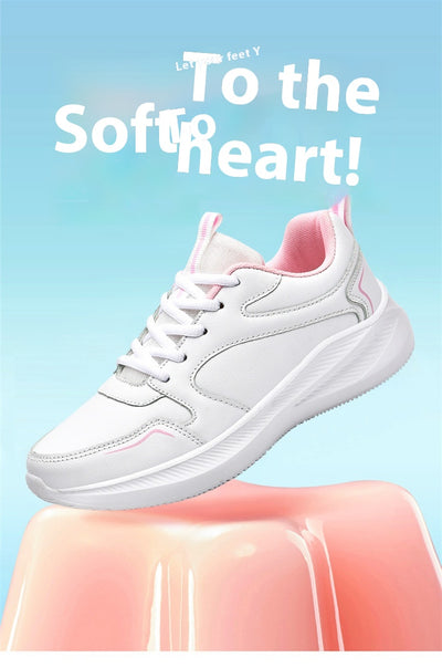 Tenis Casual Impermeables de Cuero con Suela Suave para Mujer - Image 19