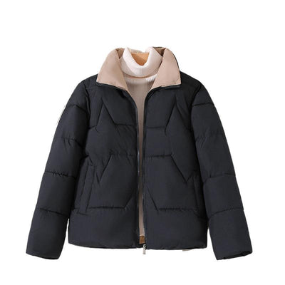 Chaqueta Acolchada Corta de Algodón Versátil para Mujer - Image 9