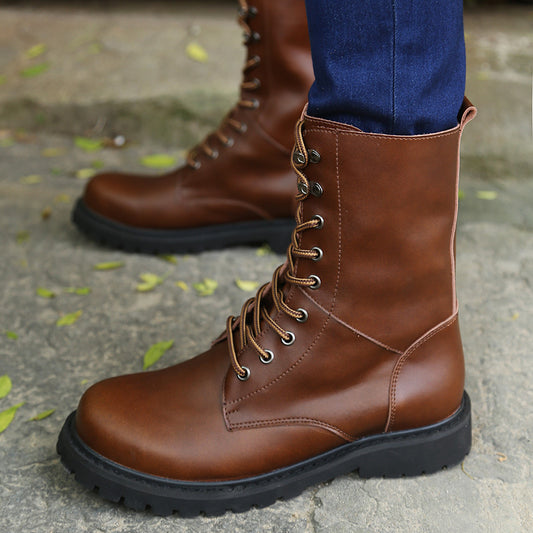 Botas Martin Retro para Hombre con Forro Cálido y Suela Resistente