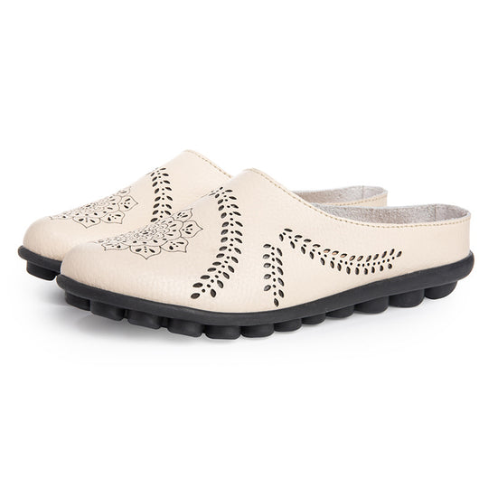 Zapatos de Cuero Casual para Mujer - Diseño Liso y Versátil - Image 7