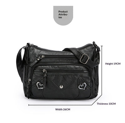 Bolso Bandolera de Lujo Versátil con Diseño Multicapas Espacioso - Image 14