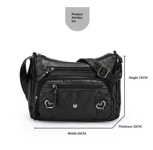 Bolso Bandolera de Lujo Versátil con Diseño Multicapas Espacioso - Image 14