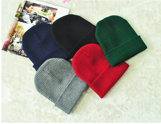 Gorra Rayada Cálida Unisex - Colores Sólidos - Image 11