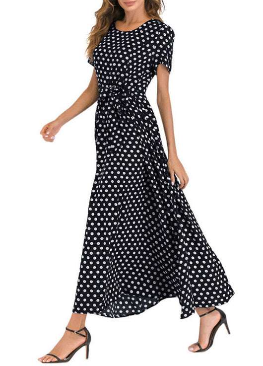 Vestido con Estampado de Lunares y Cintura Elástica - Image 13