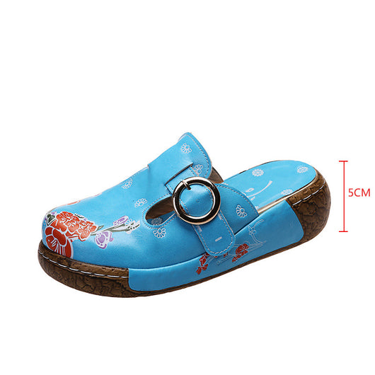Sandalias Playeras con Plataforma y Estampado - Zuecos Cómodos para Mujer - Image 8