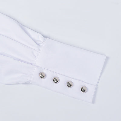 Camisa Plisada Steampunk Victoriana para Hombre con Capas - Image 12