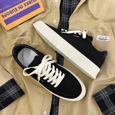 Zapatillas Canvas Clásicas para Hombre con Suela Gruesa - Image 3