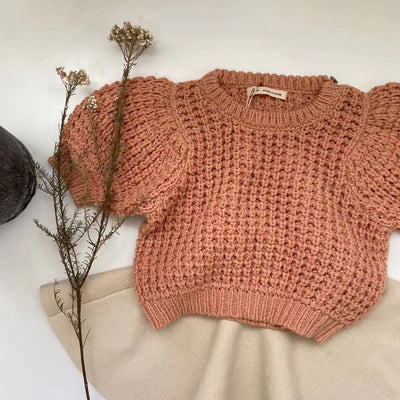 Falda Pullover Tejida de Color Sólido para Niñas - Image 7