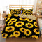 Juego de Cama Girasol 3 Piezas - Textil Premium para Hogar