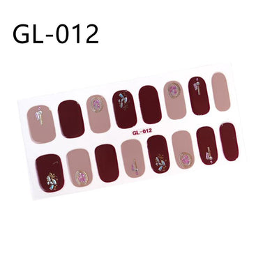 Pegatinas de Uñas con Efecto Láser y Película de Aceite Colorida - Image 10
