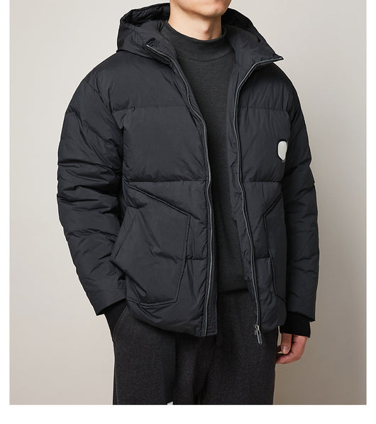 Parka Impermeable Ligera con Capucha para Hombre - Abrigo Térmico Invierno - Image 14