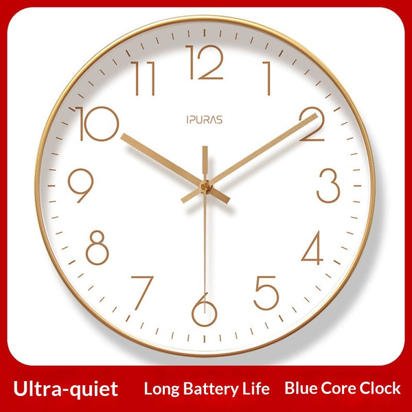 Reloj de Pared Digital Moderno Silencioso para Sala de Estar