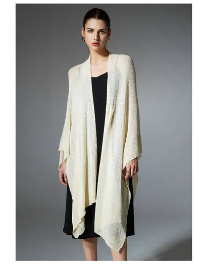 Cardigan Ligero Antibolitas Tejido Fino Color Sólido - Image 19