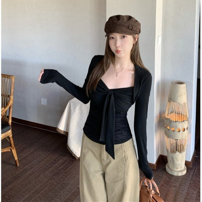 Blusa Reductora de Encaje Puro con Efecto Cintura Marcada - Image 3