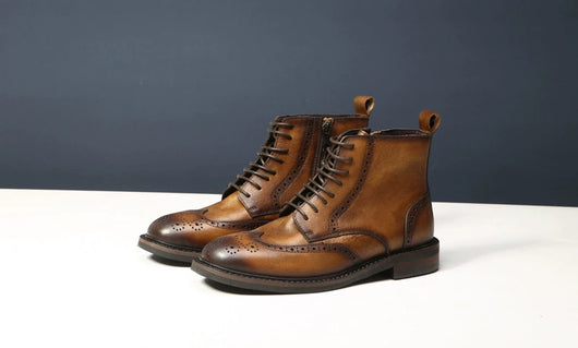 Botas de Cuero Casual para Hombre con Suela Gruesa y Estilo Moderno - Image 13