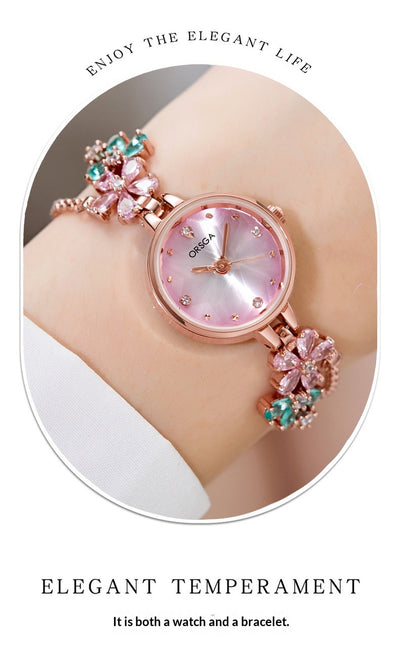 Reloj Pulsera para Mujer con Diamantes Incrustados - Image 13