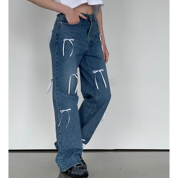 Pantalones Rectos Holgados Estilo Retro para Mujer