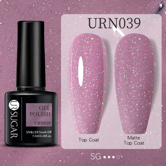 Esmalte de Uñas Gel Brillo Negro, Blanco y Rojo Efecto Mate - Image 13