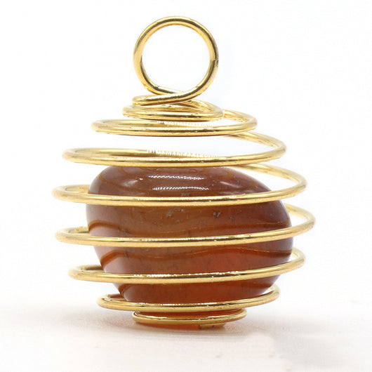 Ágata de Cristal Natural con Enrollado de Cobre - Image 20