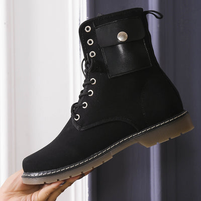 Botas Martin Cortas Estilo Británico para Otoño e Invierno - Image 12