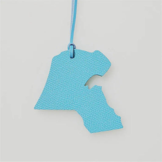 Colgante de Bolso en Forma de Mapa de Cuero - Image 23