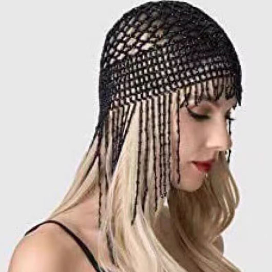 Tocado Danza Vientre Artesanal con Cuentas y Adornos para Cabello - Image 8