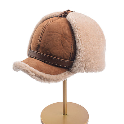 Gorro de Lana de Borrego para Adultos Mayores y de Mediana Edad - Image 14