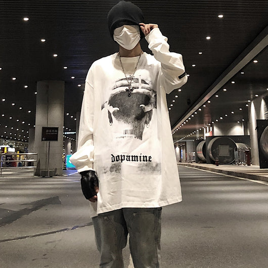 Camiseta Manga Larga Estampado High Street para Hombre y Mujer - Image 19