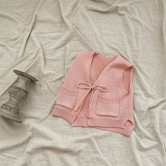 Chaleco Cardigan Tejido para Niños con Borlas - Image 27